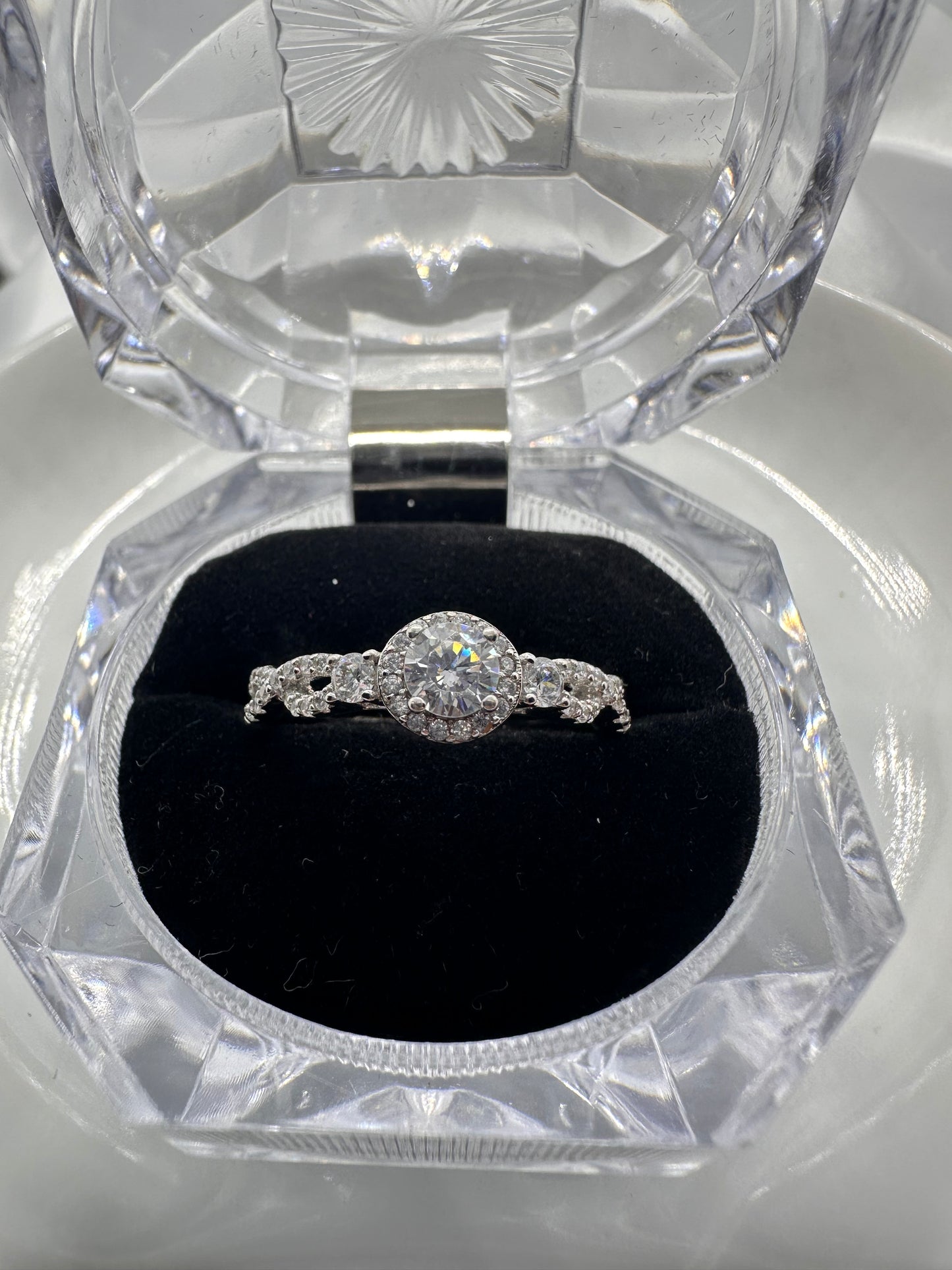 Engagement Silver Ring Infinity
