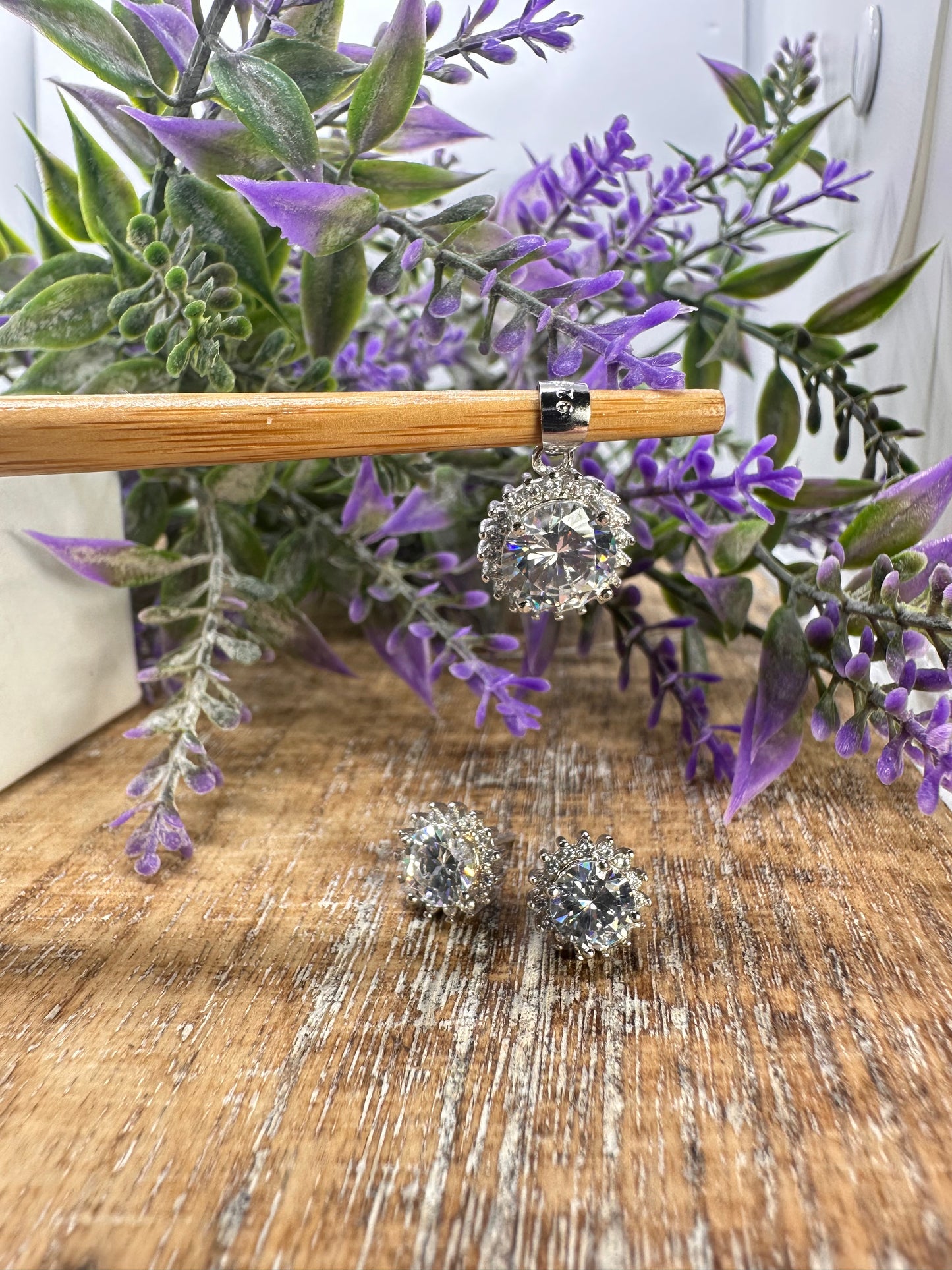 Silver Earring and Pendant