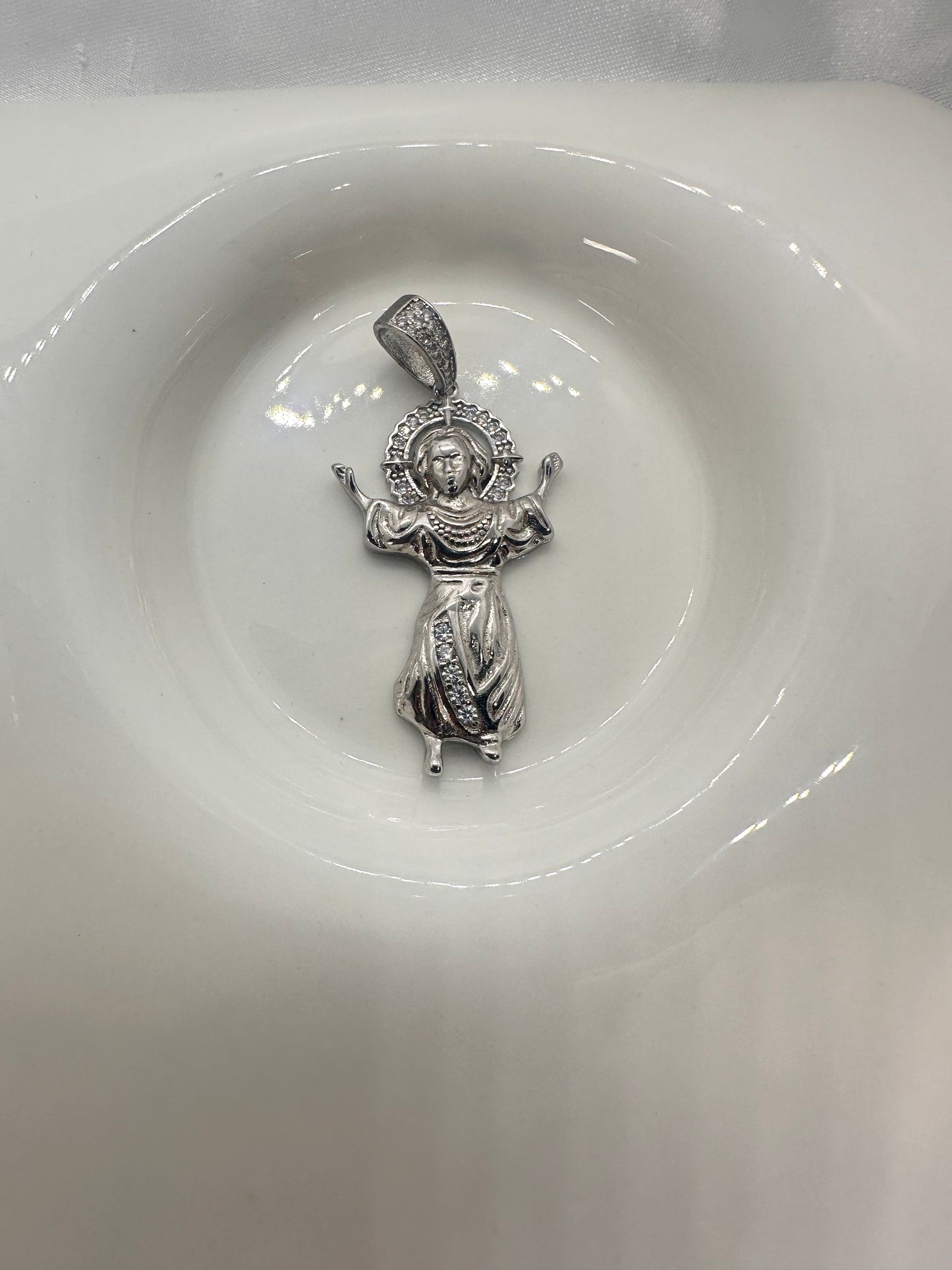 Baby Jesus Silver Pendant