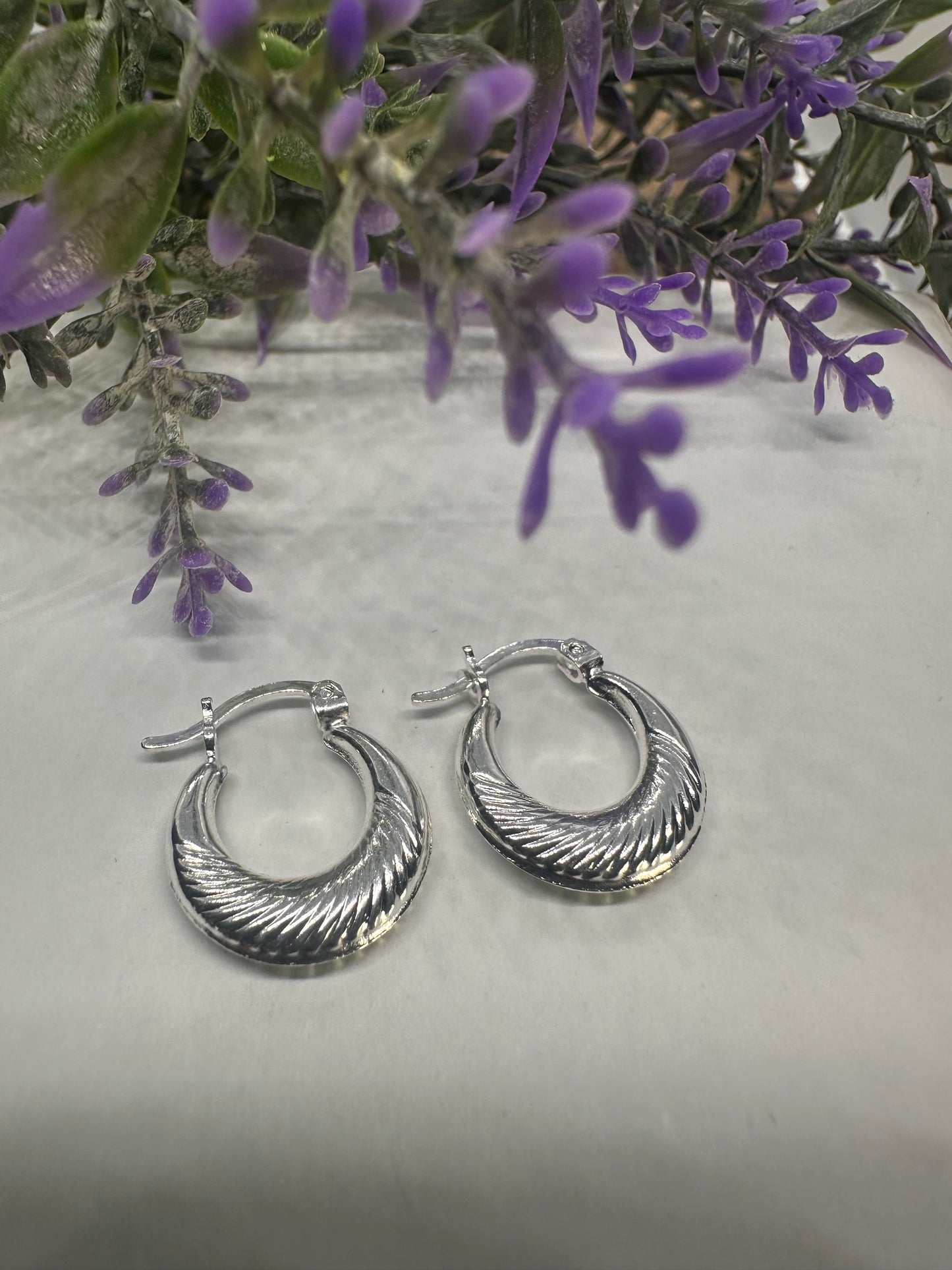 Silver Hoops L