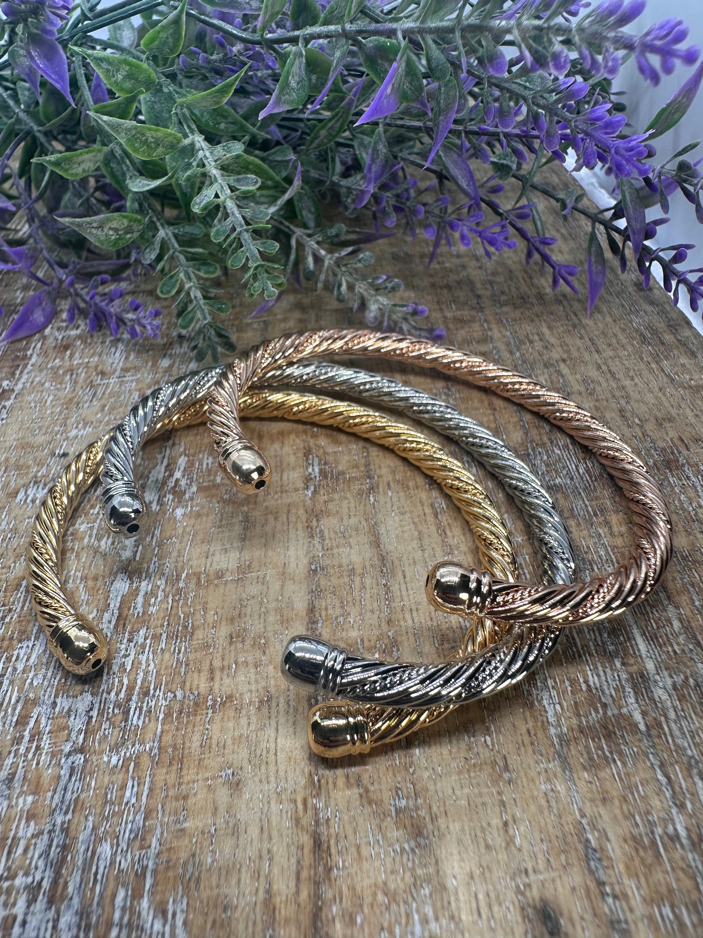Bangle Set of 3 Tri-color