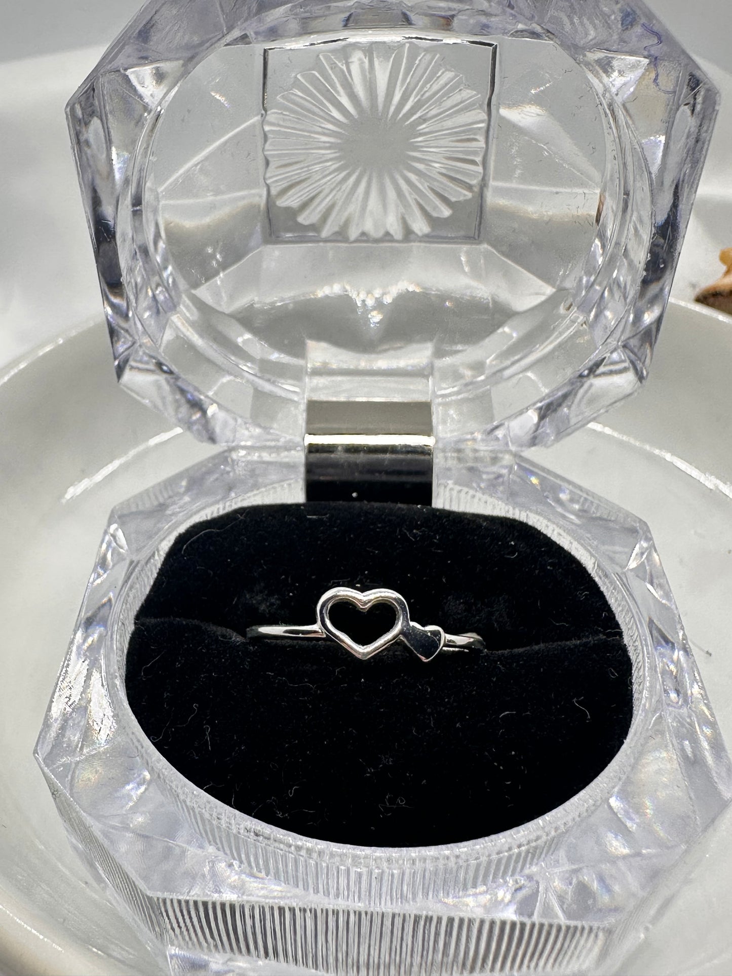 Silver Doble-Heart Ring