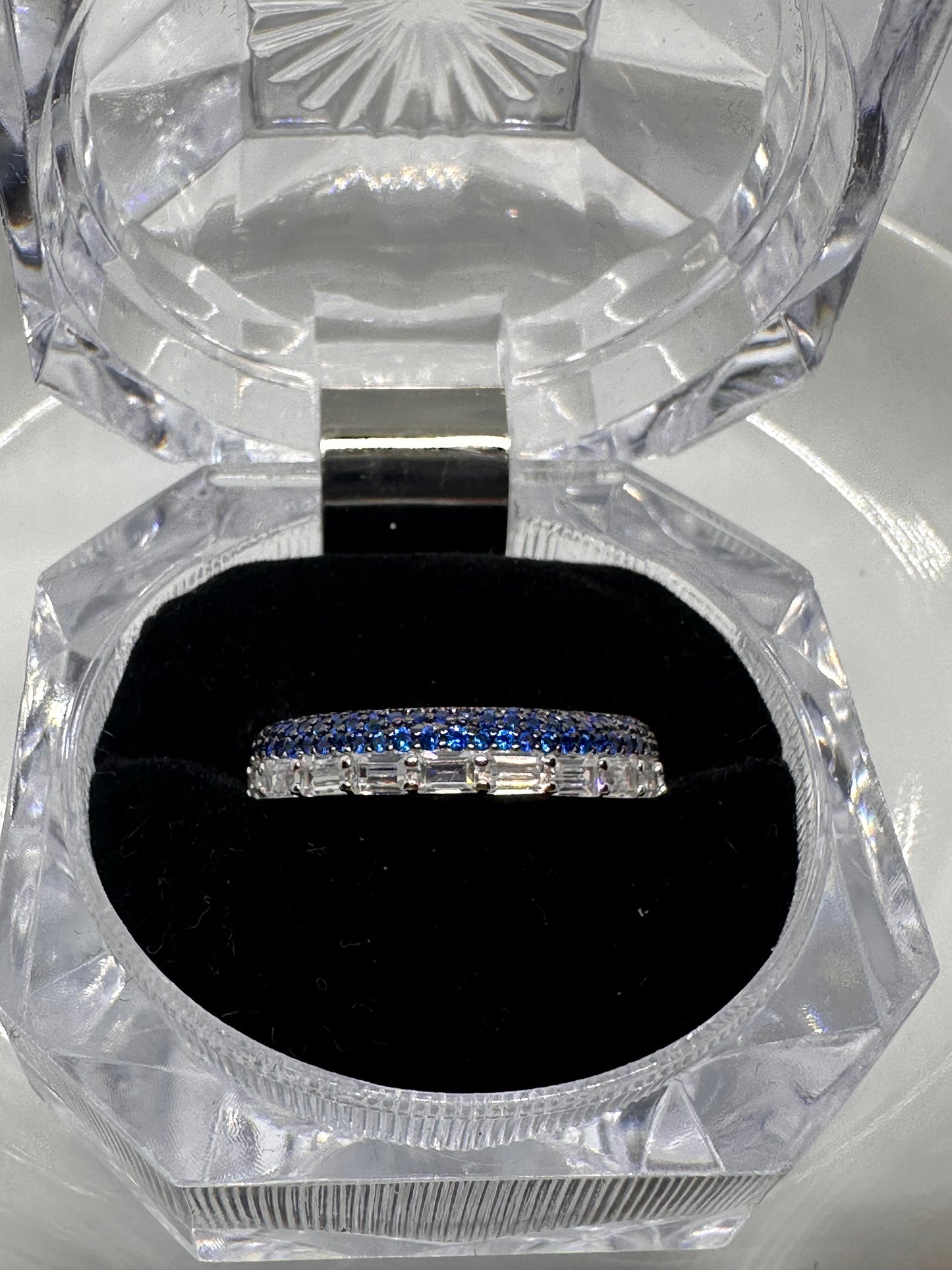 Silver W/Blue Stone Ring