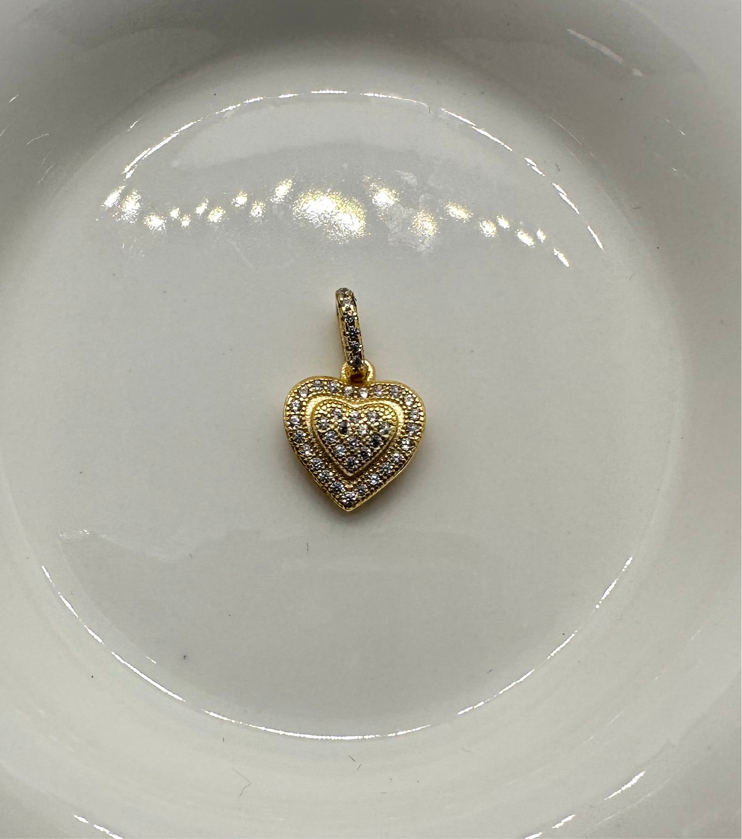 Heart Pave Charm