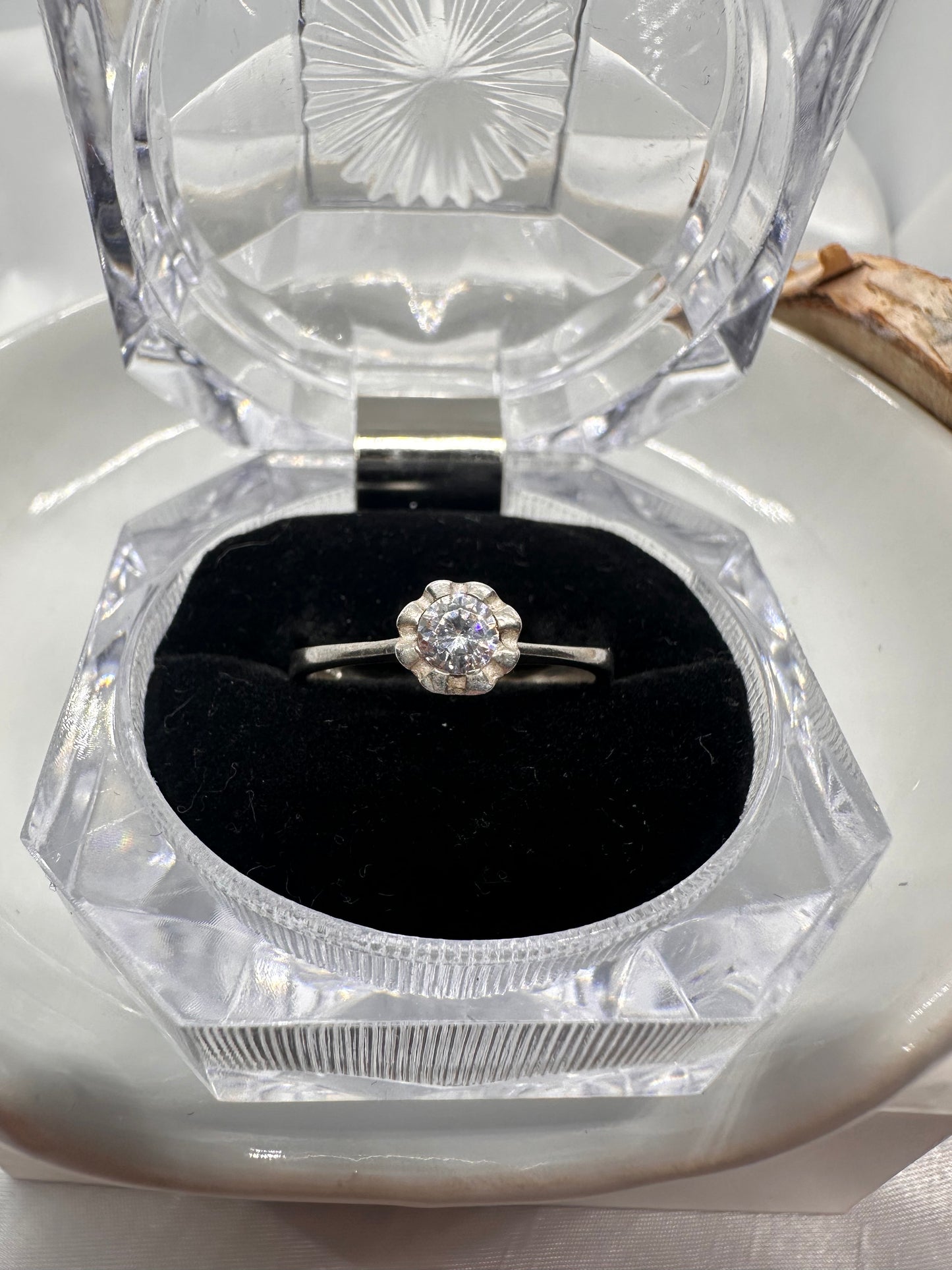 Engagement Silver Ring