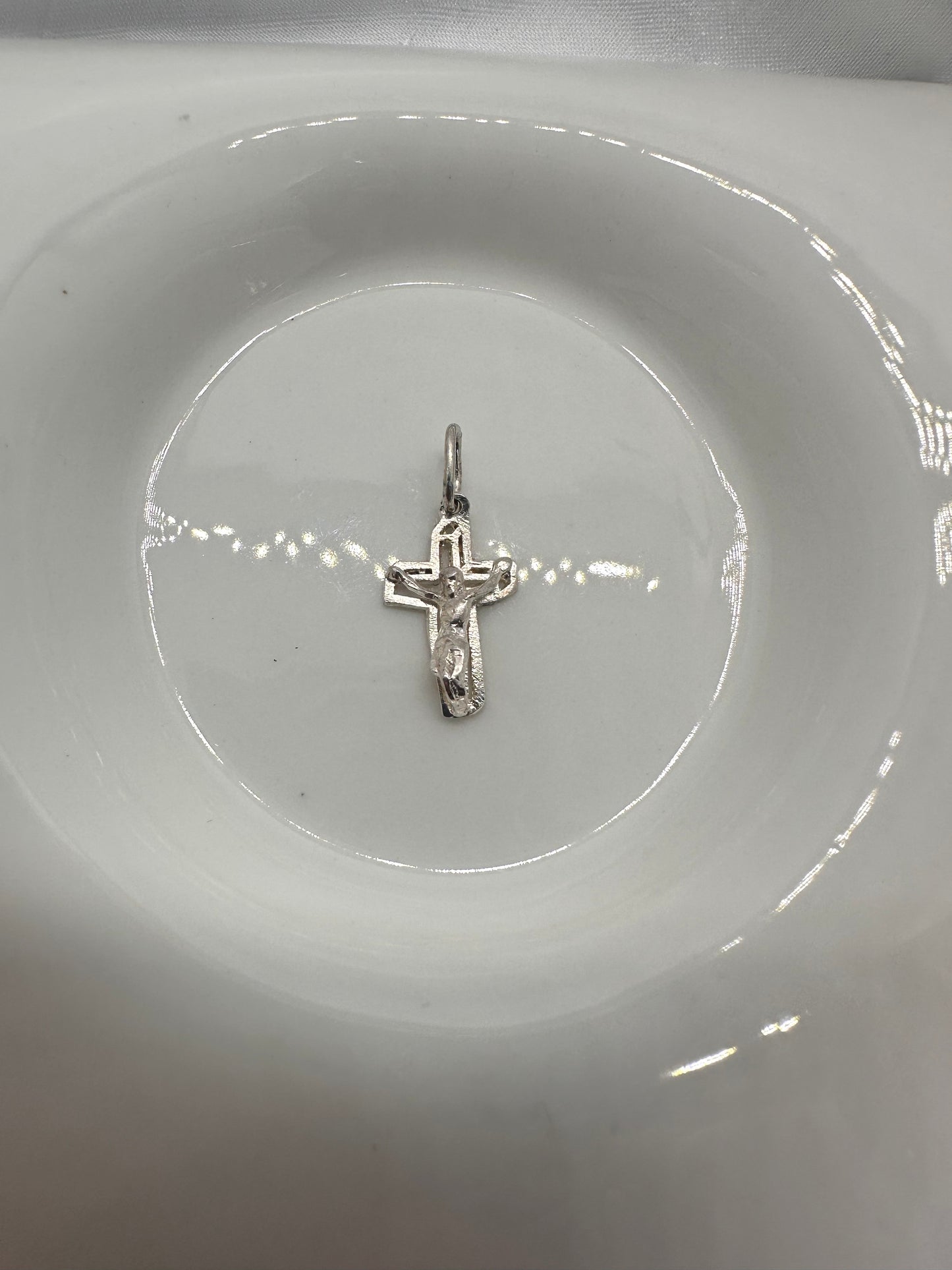 Silver Jesus Cross