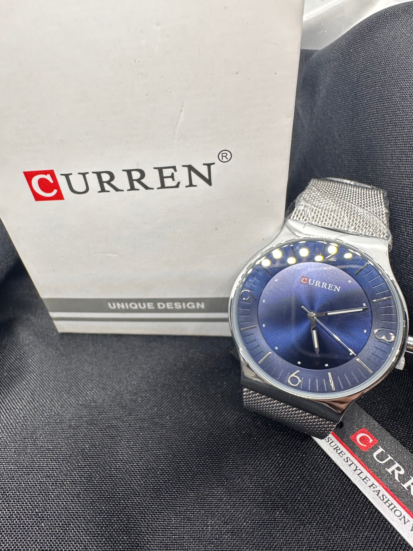 Silver Mesh / Blue