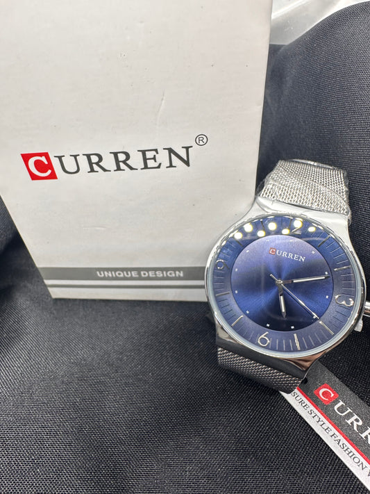 Silver Mesh / Blue