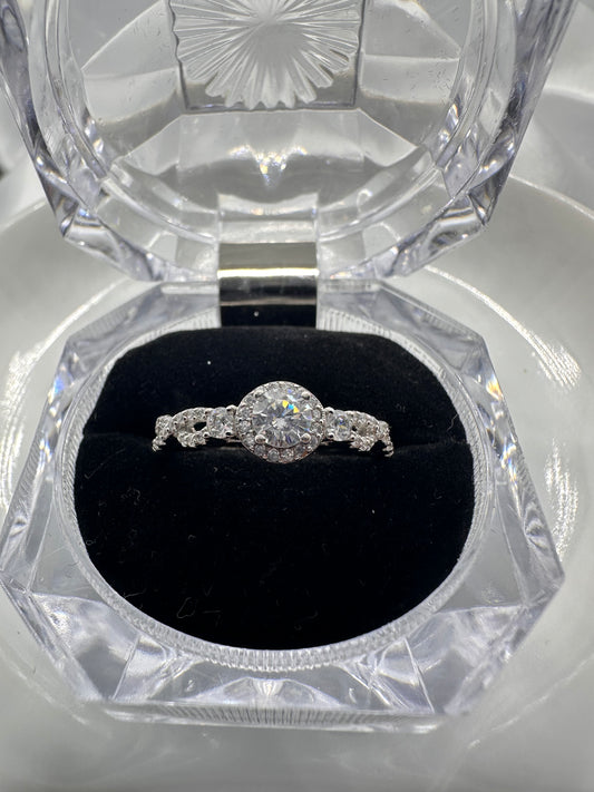 Engagement Silver Ring Infinity