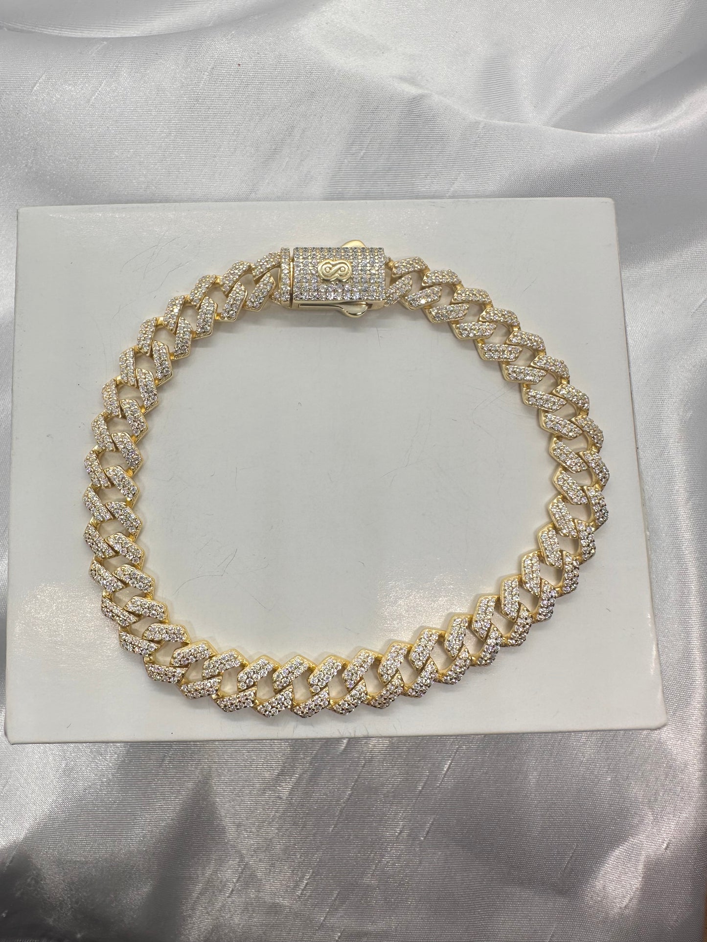 Cuban Link Pave Bracelet