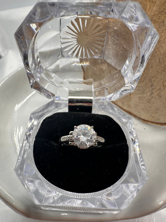 Engagement Silver Ring