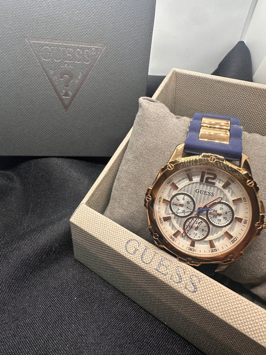 Guess Blue and Gold Rose