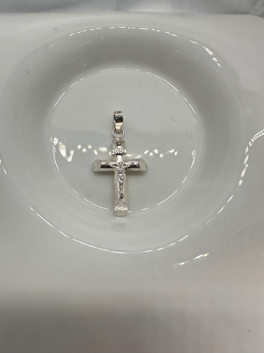 Silver Jesus Cross
