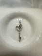 Heart Key Silver Pendant