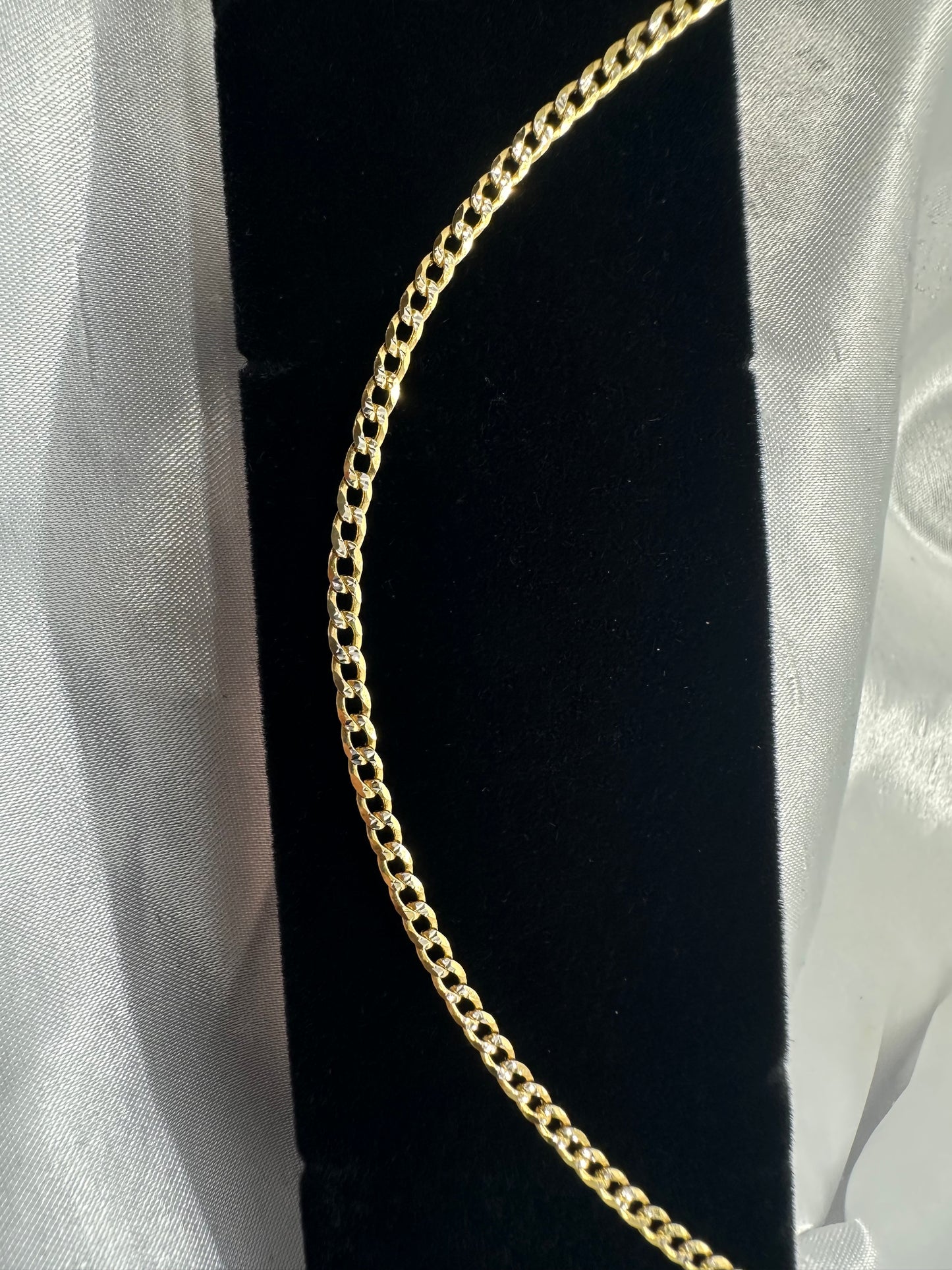 Anklet Cuban link 2Tone