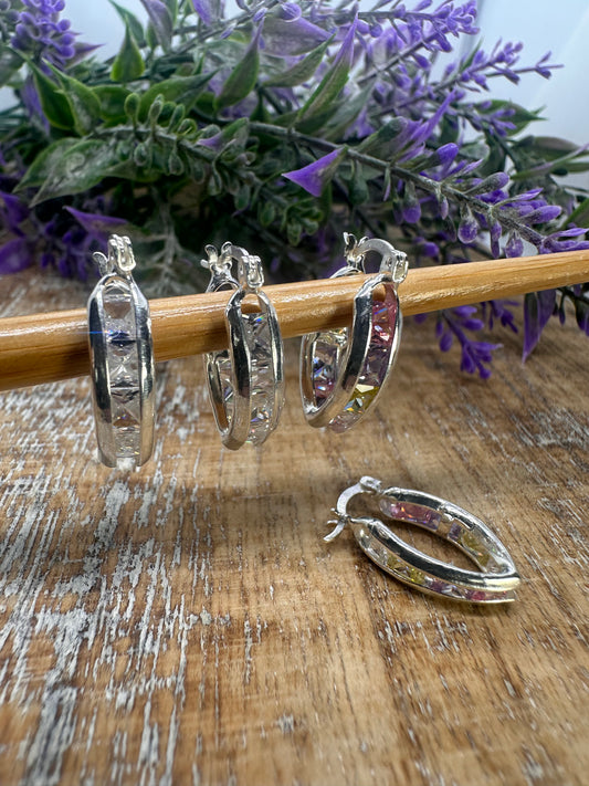 Hoop Earring Stone