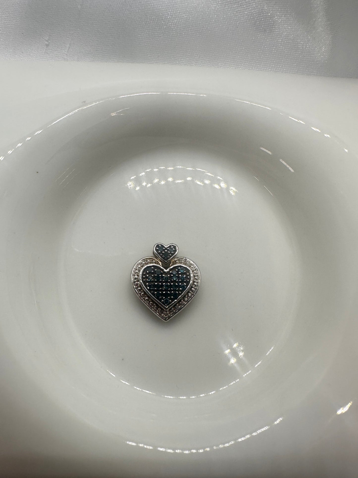 Heart Blue Stones Pendant