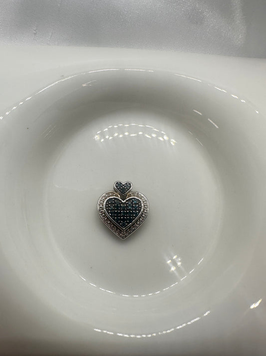 Heart Blue Stones Pendant