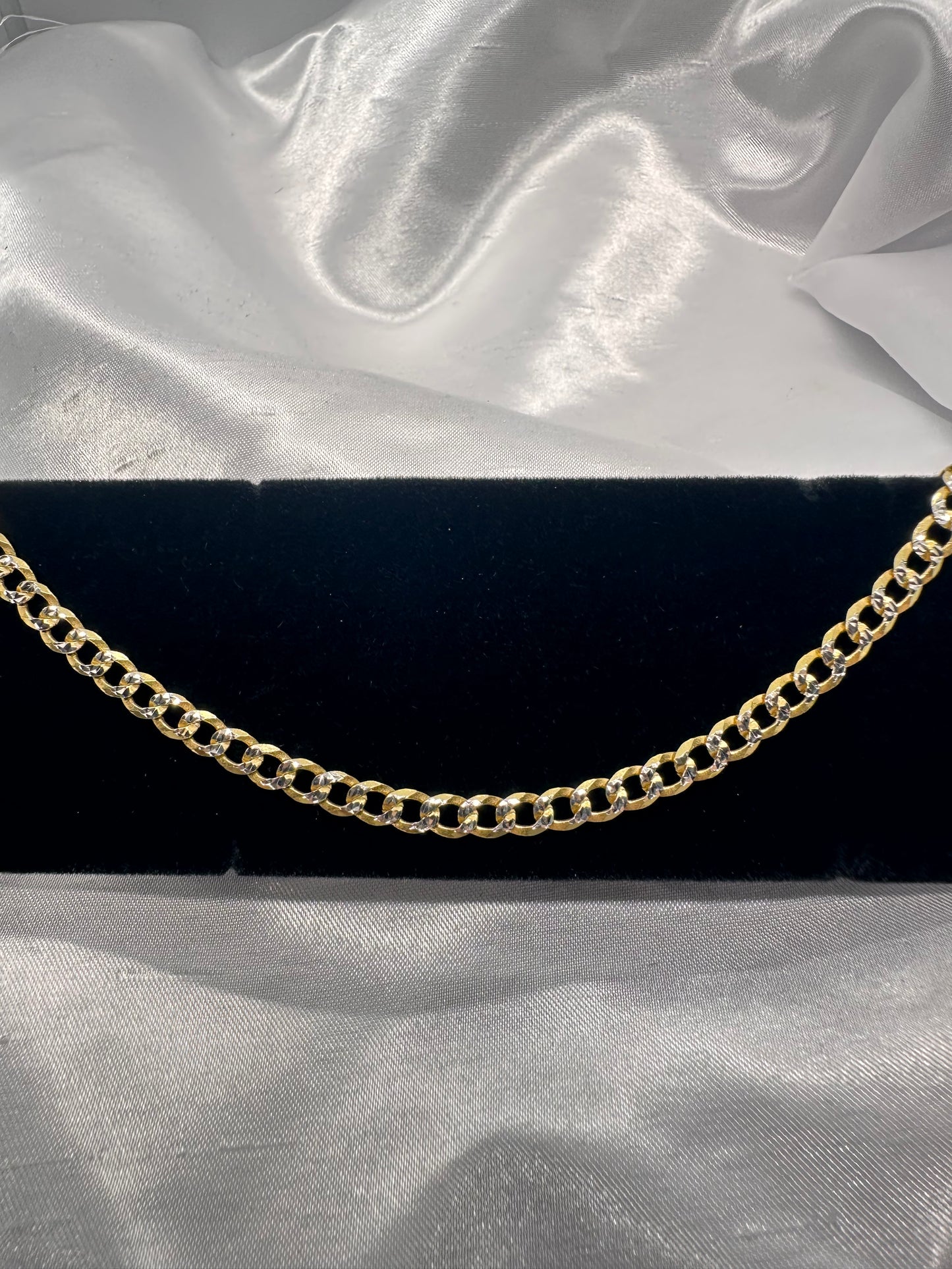 Anklet Cuban link 2Tone