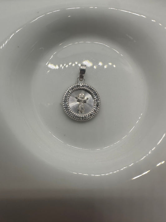 Baby Jesus Silver Pendant