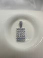 Rectangular Fancy Pendant Silver