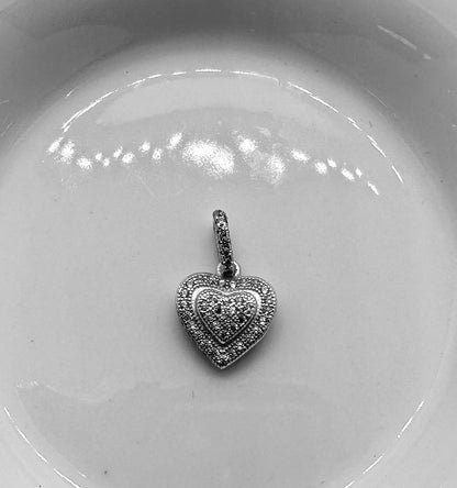 Heart Pave Charm