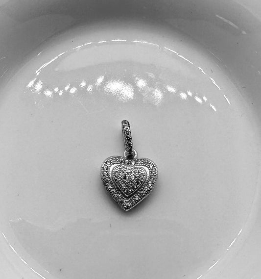 Heart Pave Charm