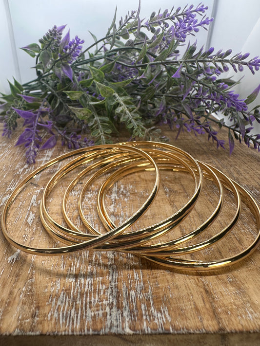 7-Day Bangle Set Gold