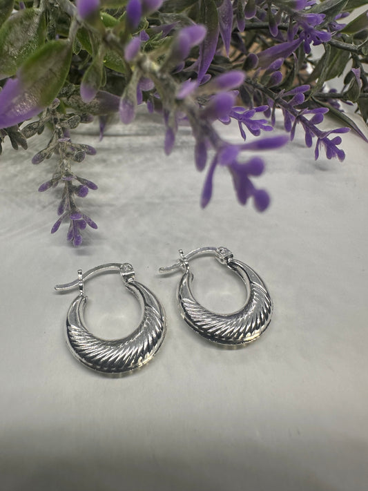 Silver Hoops L