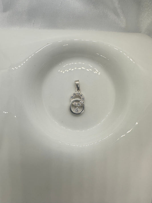 Stone Rings Silver Pendant