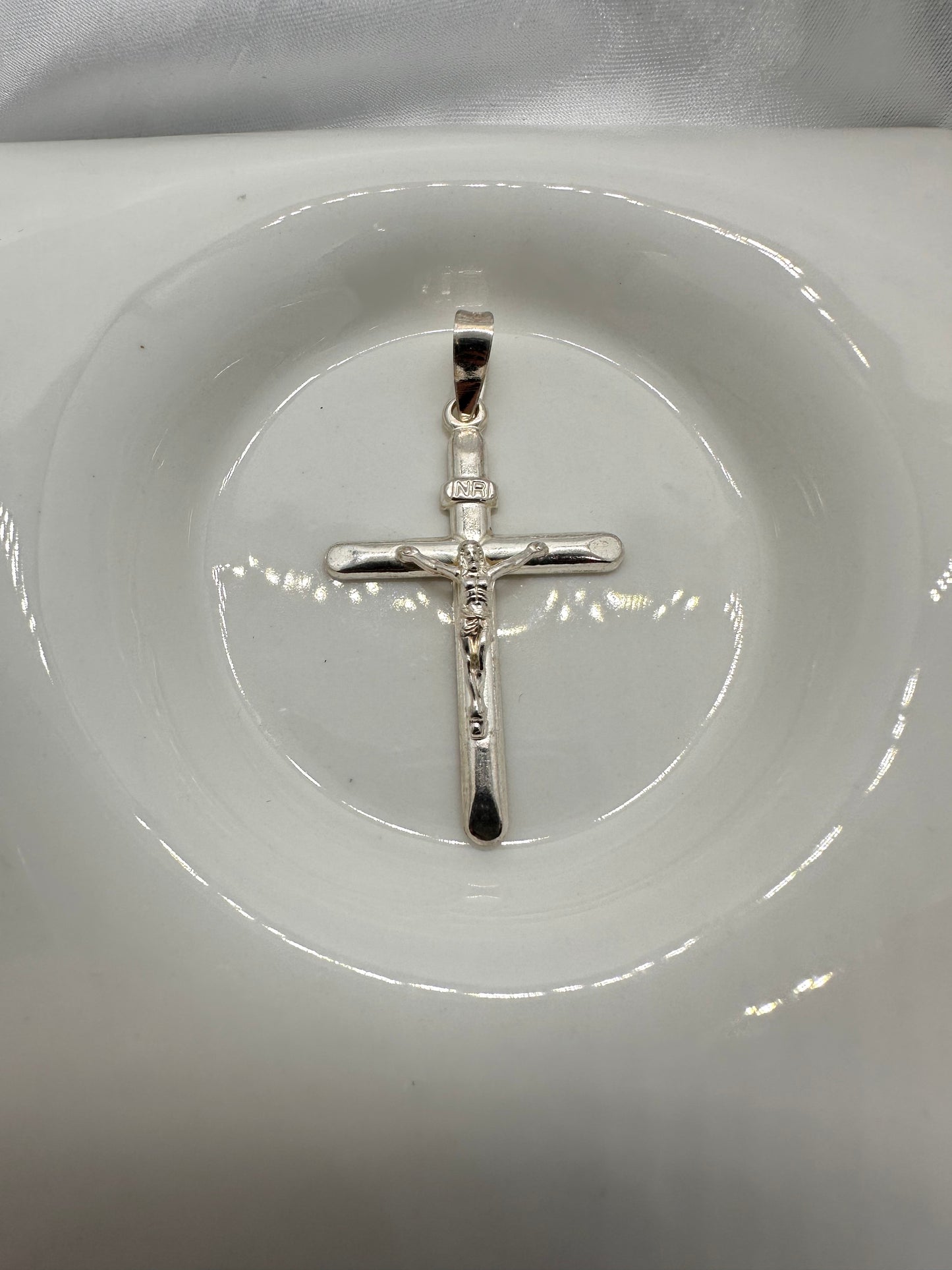 Silver Jesus Cross