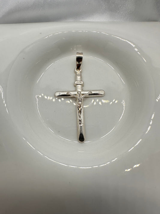 Silver Jesus Cross