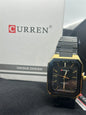 Curren Rectangular Black/Gold