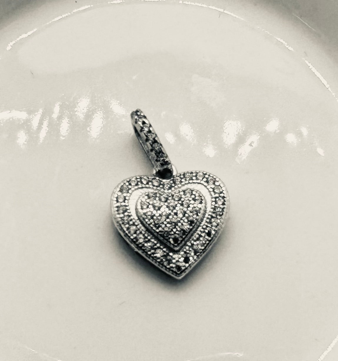 Heart Pave Charm