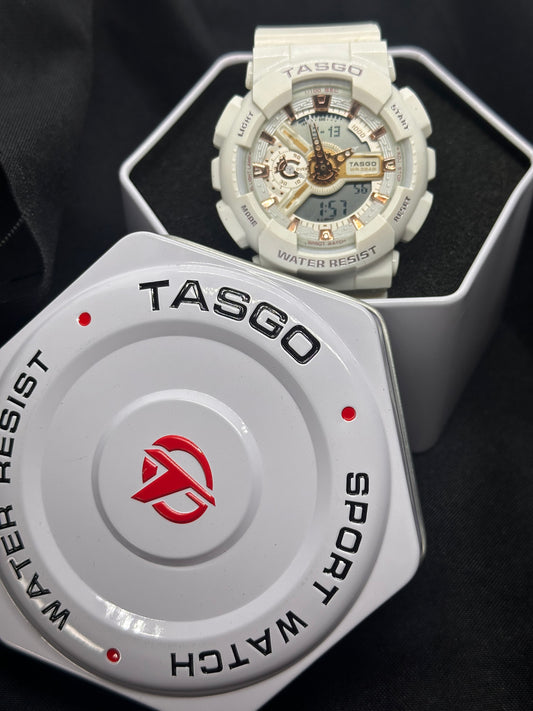 TASGO White/ Gold Rose