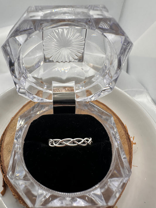 Braid Silver Ring