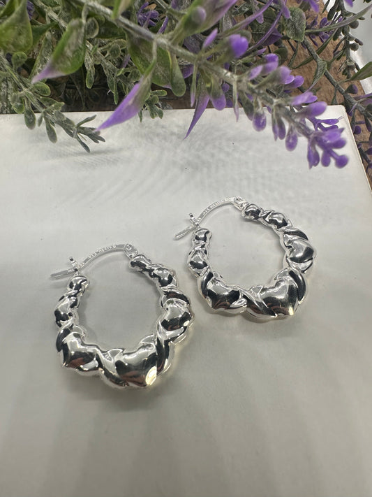 ♥️❌ Silver Hoops