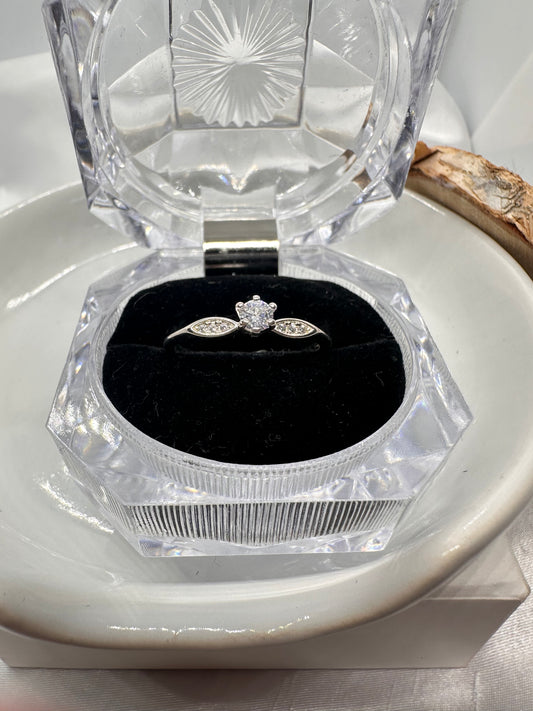 Engagement Silver Ring