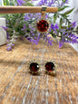 Gold Set Pendant and Earrings