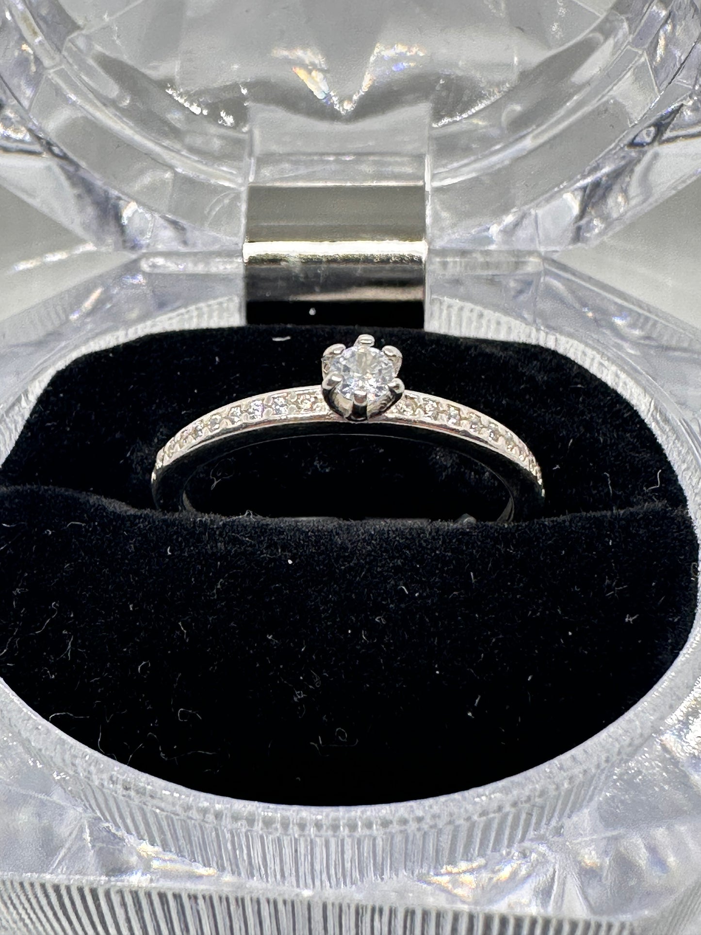 Silver Engagement Ring