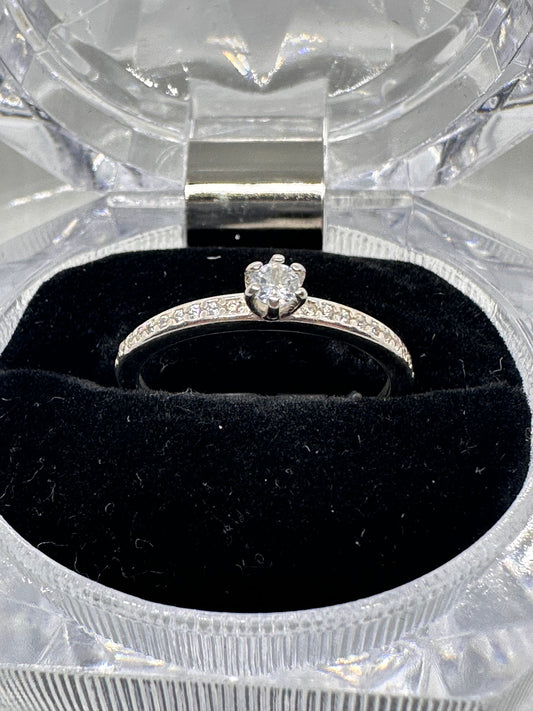 Silver Engagement Ring