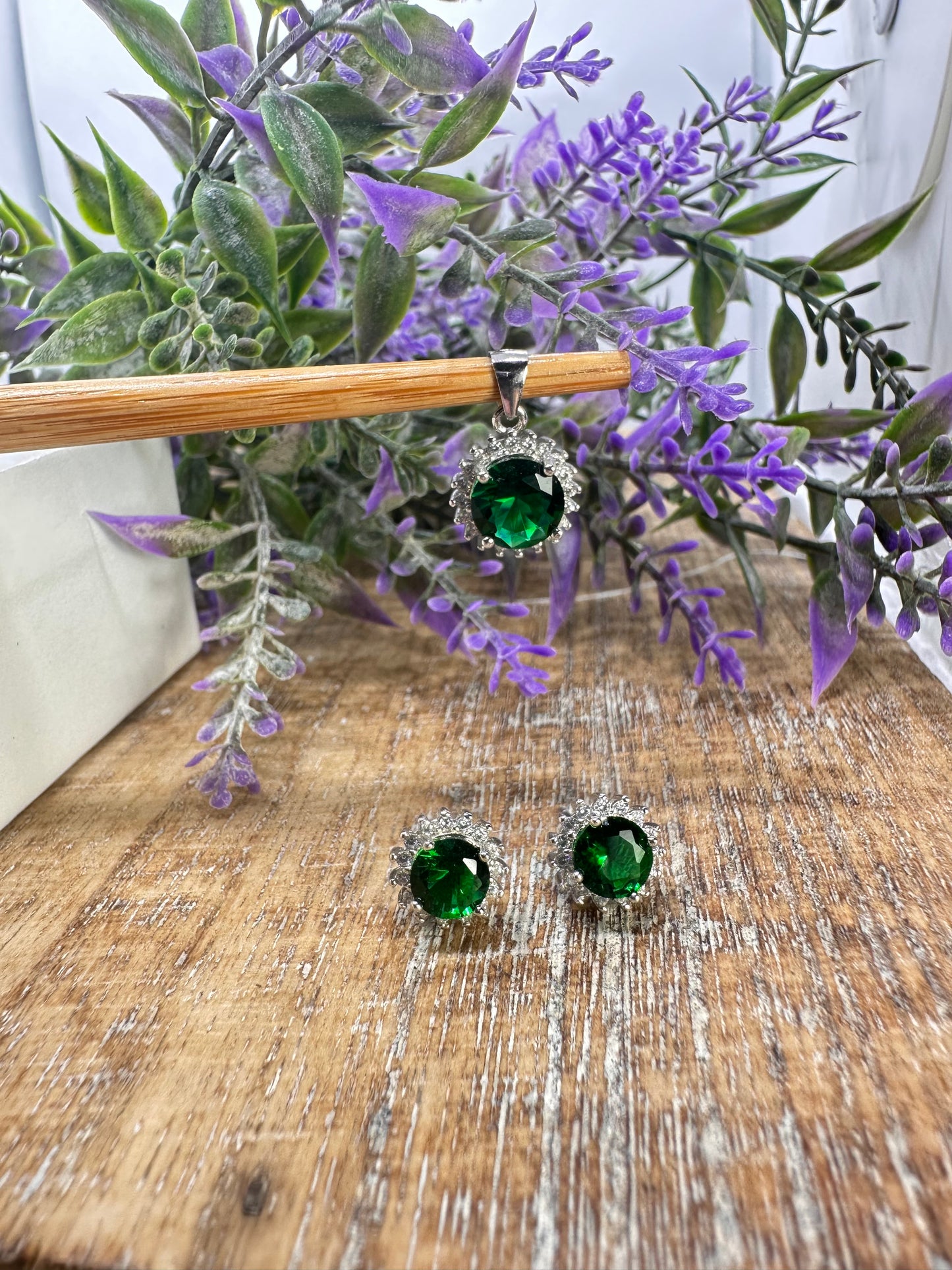 Silver Earring and Pendant