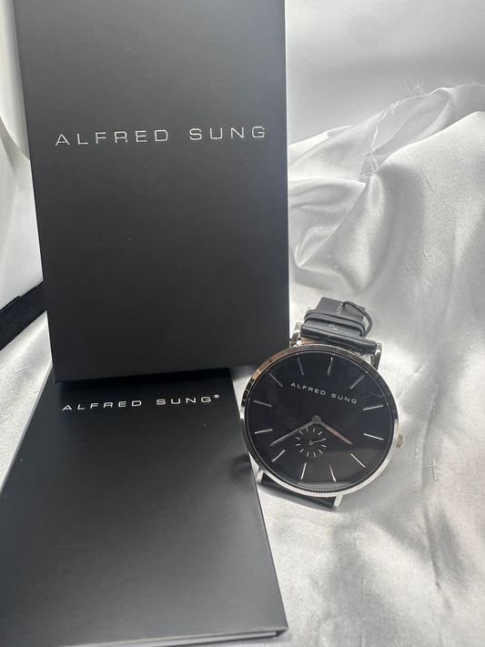 Slim Watch Silver / Black