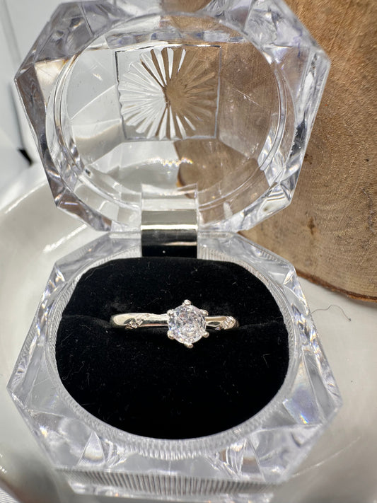 Engagement Silver Ring