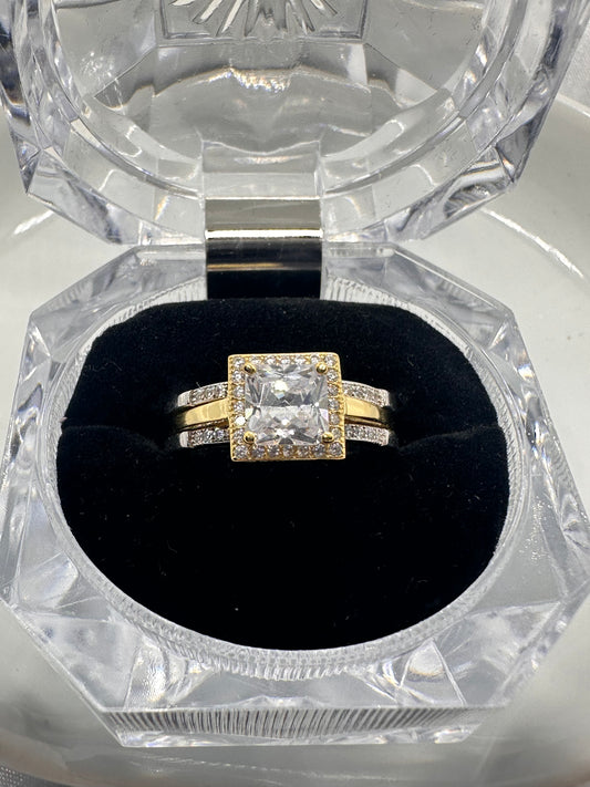 Insert Wedding Ring 2 Tones