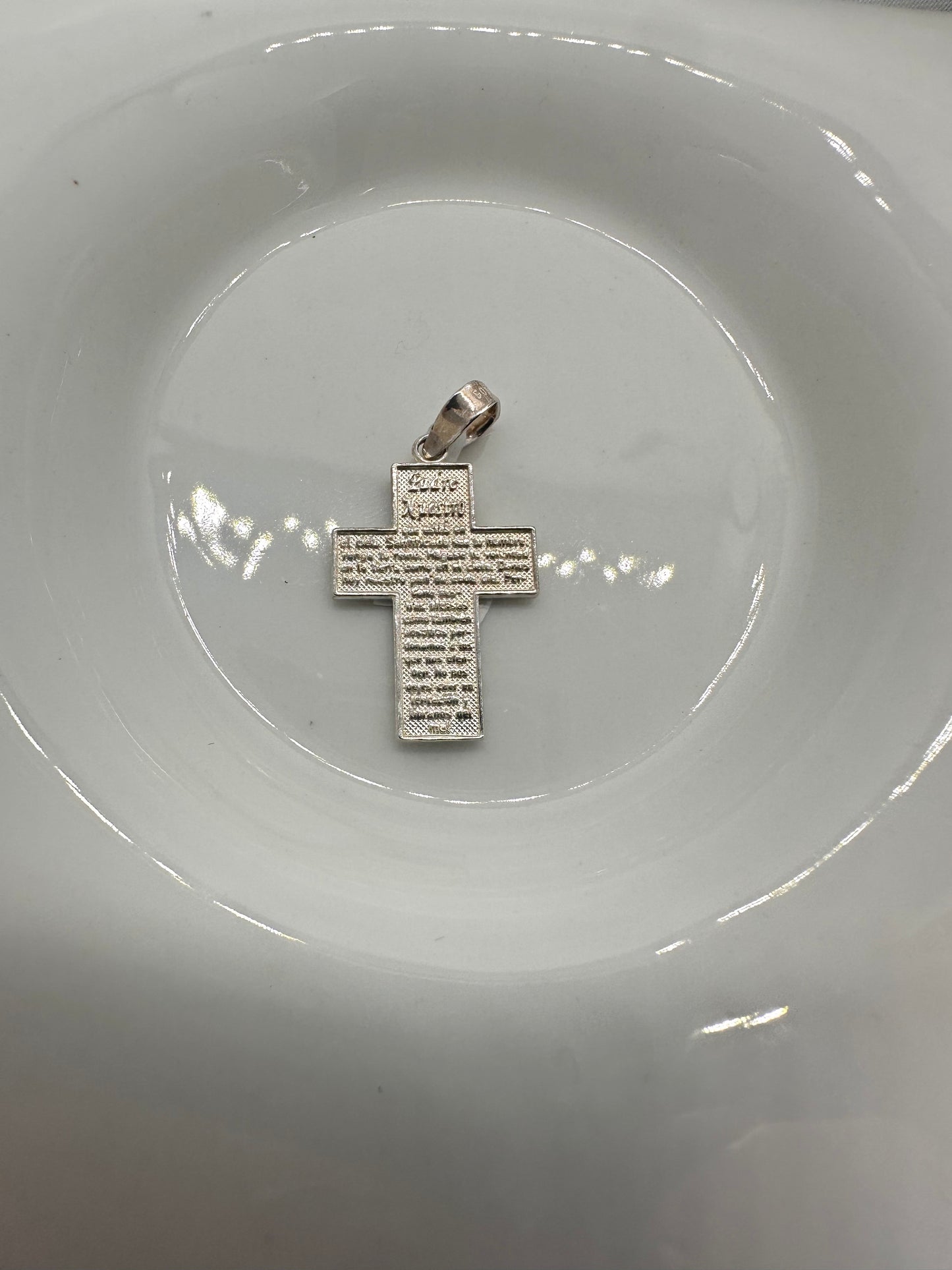 Silver Cross & Prayer