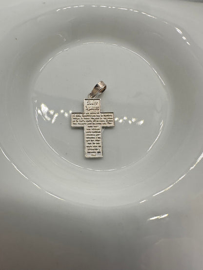 Silver Cross & Prayer