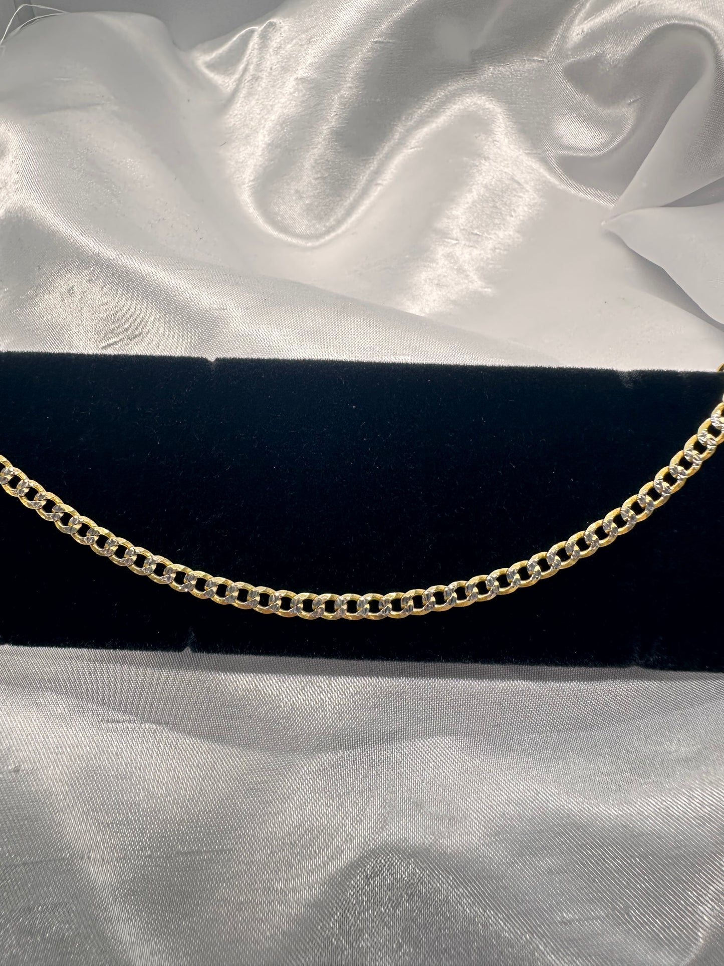 Anklet Cuban link 2Tone