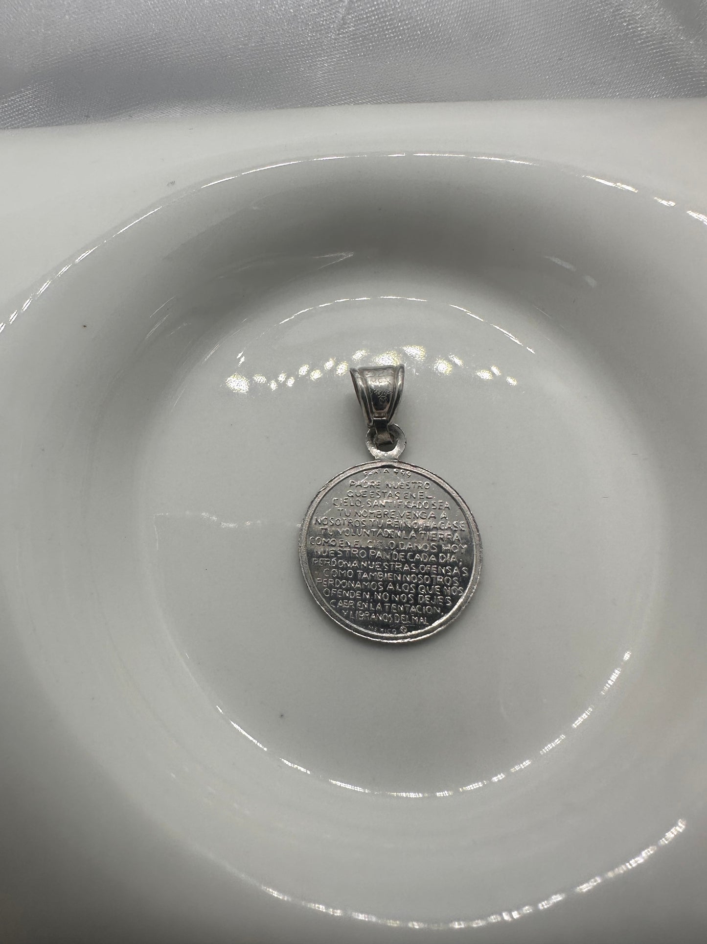Jesus & Prayer Silver Pendant