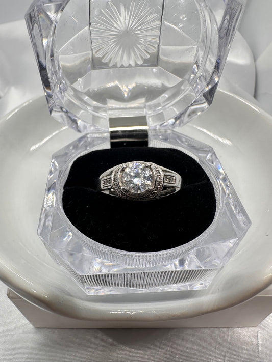 Engagement Silver Ring